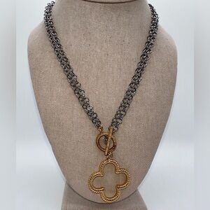 Talbots gold and silvertone chunky chain necklace